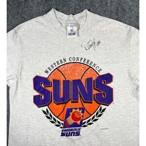 Vintage 1993 Phoenix Suns Western Conference NBA T-Shirt Large Gray